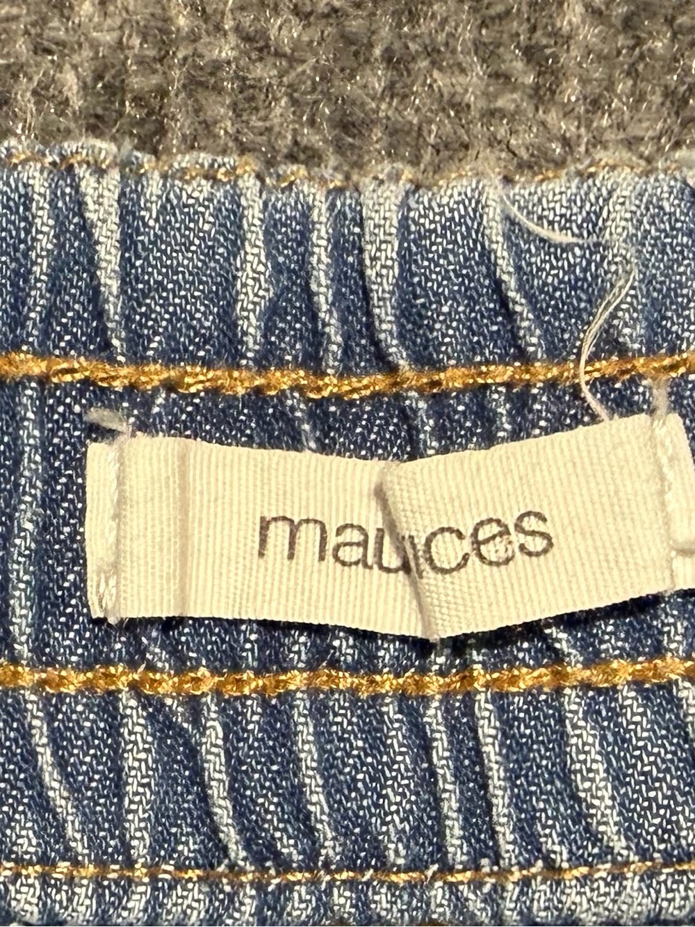 Maurices Light Blue Wide Leg Jeans with Drawstring Waist - Picture 6 of 6